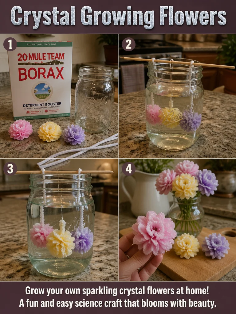Crystal Growing Flowers