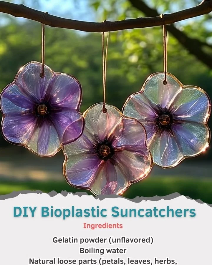 DIY Bioplastic Suncatchers