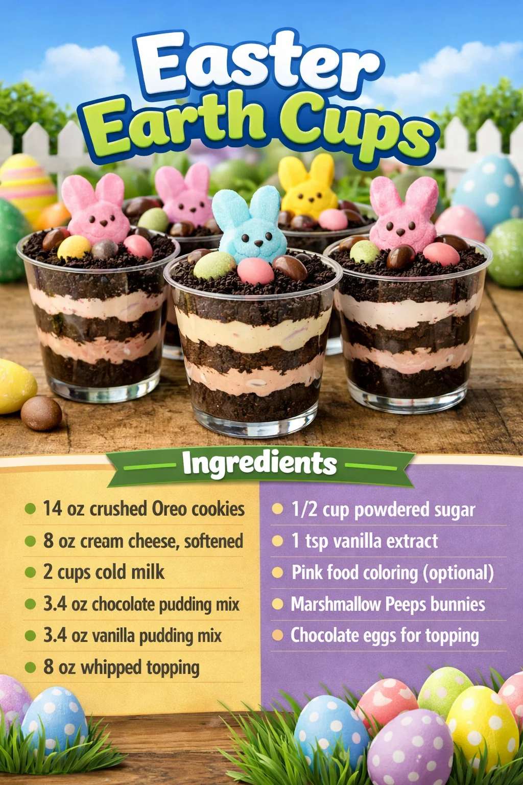 Colorful Easter Earth Cups for eco-friendly celebrations