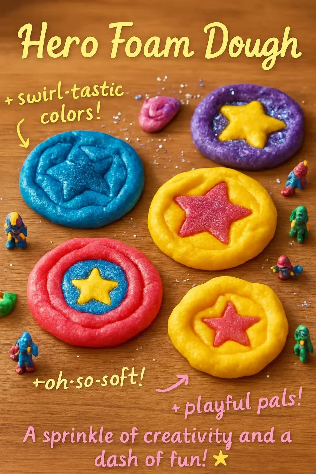 Hero Foam Dough for creative sensory play and fun projects.