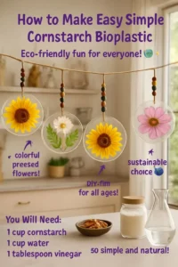 How to Make Easy Simple Cornstarch Bioplastic