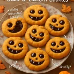 Milk Chocolate Stuffed Jack-O-Lantern Cookies