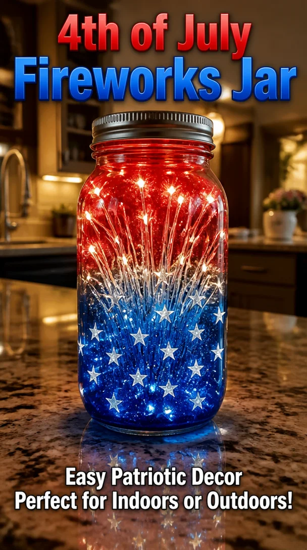4th of July Fireworks Jar