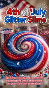 4th of July Glitter Slime