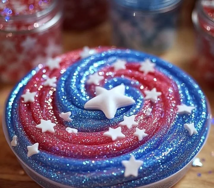 4th of July Glitter Slime