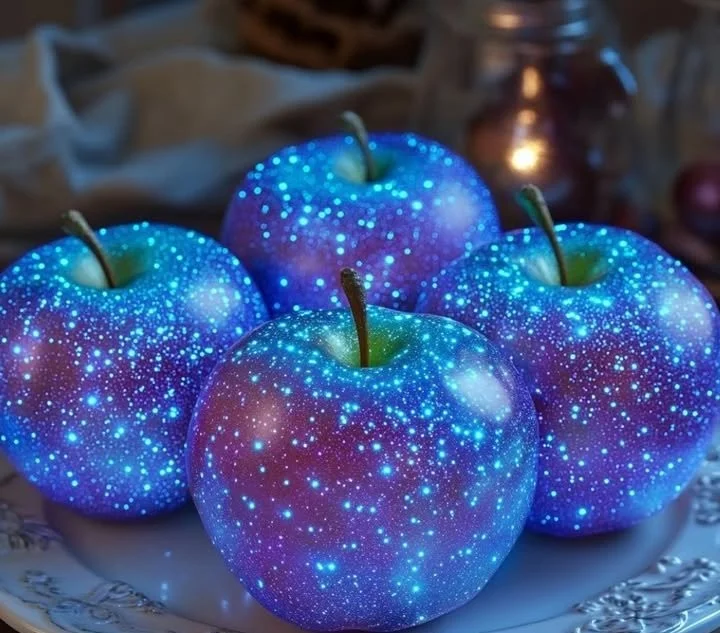 4th of July Glow-in-the-Dark Candy Apples