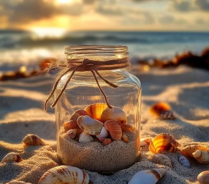Beach Memory Jar Craft