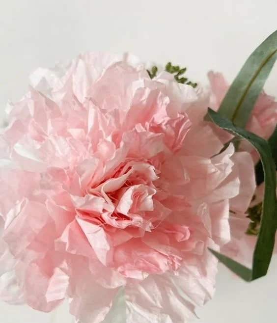 Beautiful Coffee Filter Peonies DIY