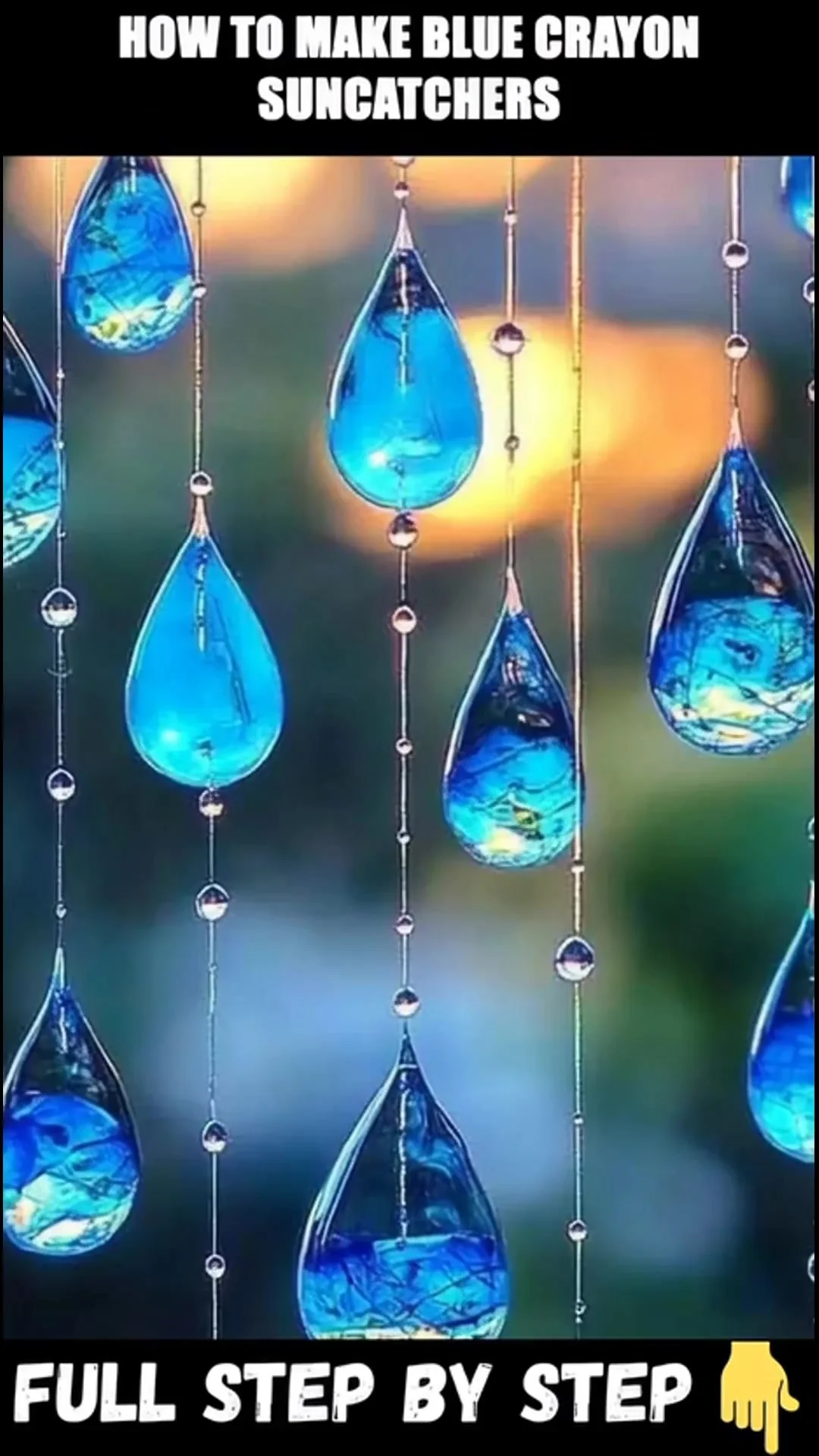 Blue Crayon Suncatchers