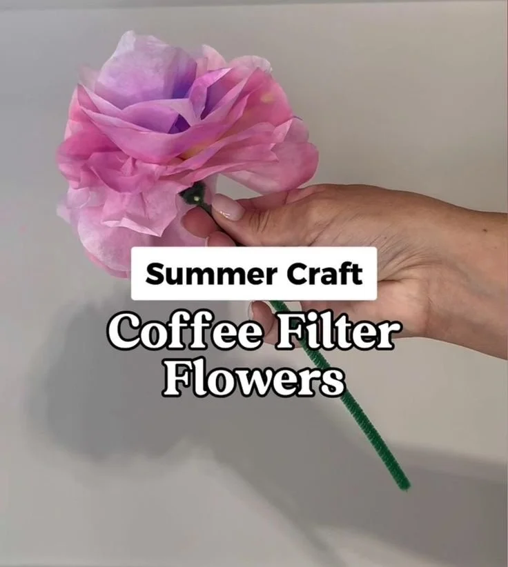 Coffee Filter Flower Craft