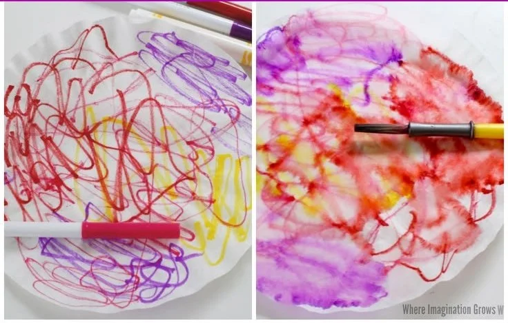Coffee Filter Flower Craft for Toddlers