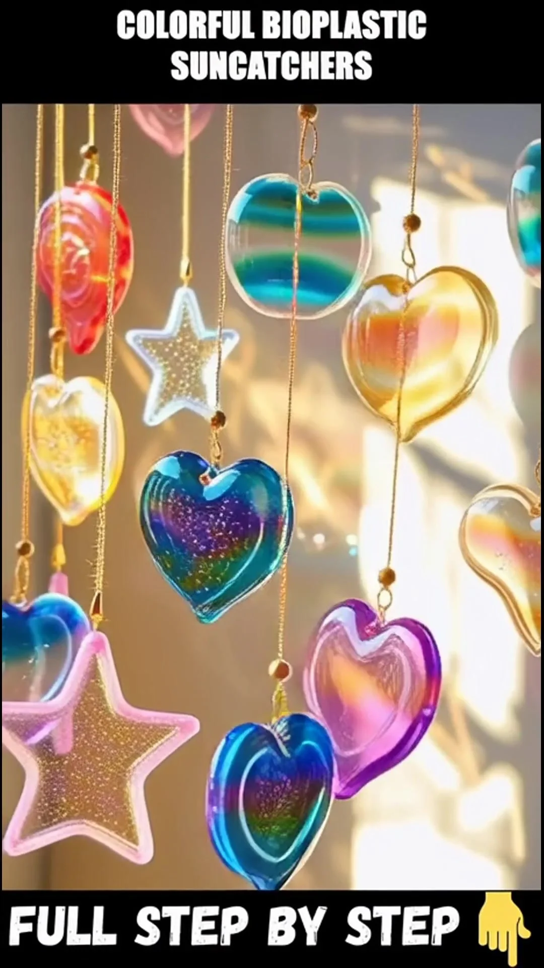 Colorful Bioplastic Suncatchers