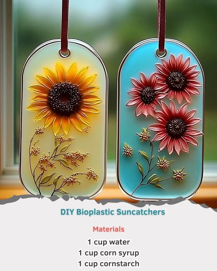 DIY Bioplastic Suncatchers