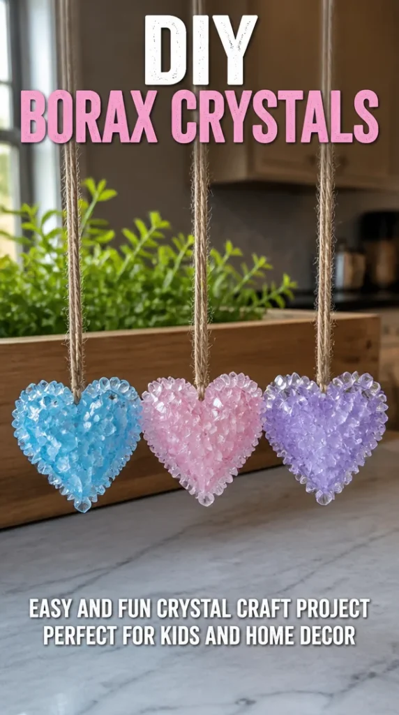 Beautiful DIY Borax Crystals for decorating and science projects