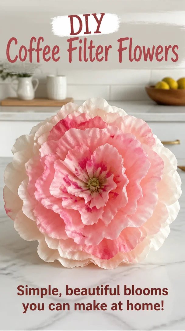 DIY Coffee Filter Flowers