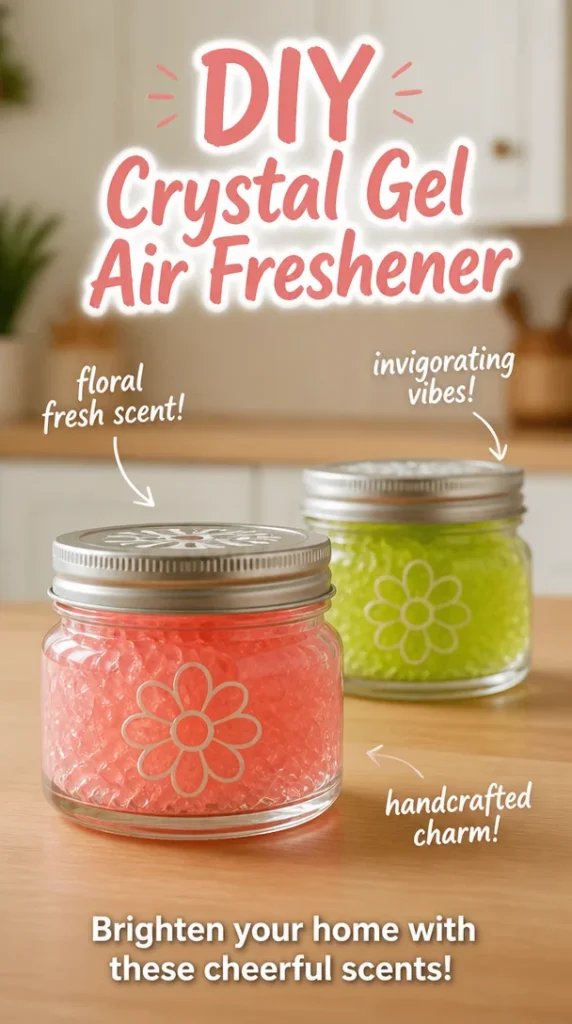 DIY crystal gel air freshener recipe for a fresh home scent