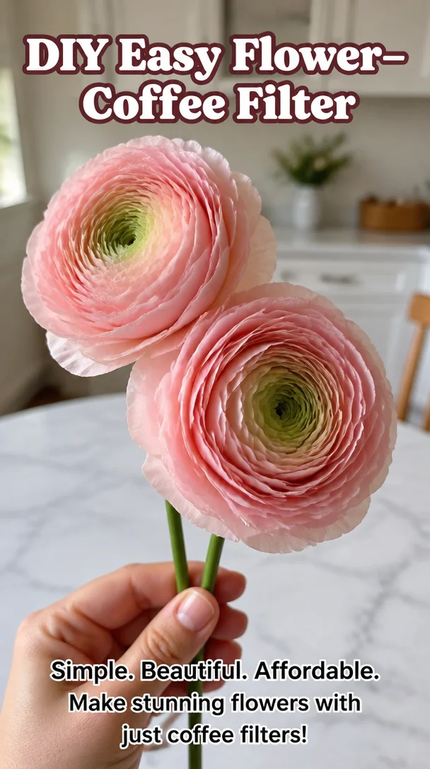 DIY Easy Flower—Coffee Filter