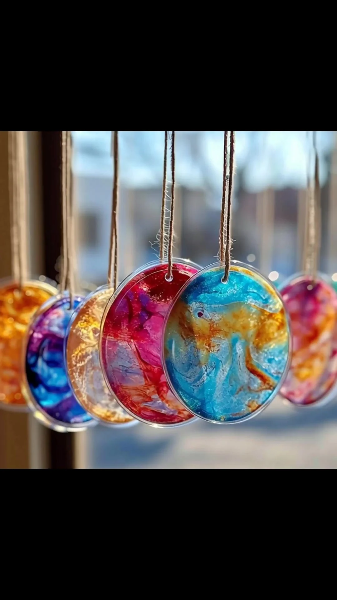 DIY Gelatin Powder Suncatchers