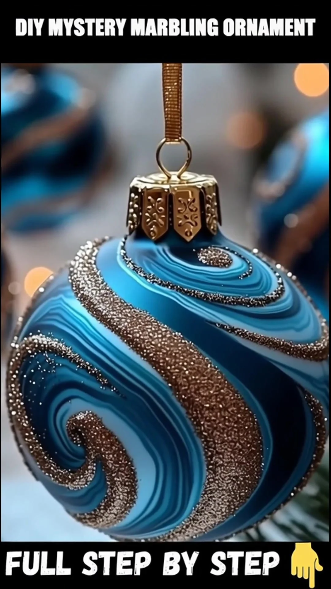 DIY Mystery Marbling Ornament