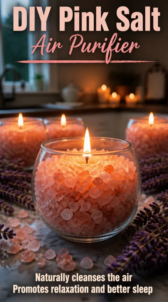 DIY pink salt air purifier for improved air quality and wellness