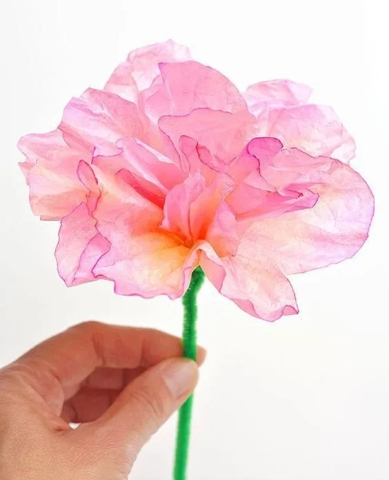 Easy Coffee Filter Flowers | How to Make Coffee Filter Flowers
