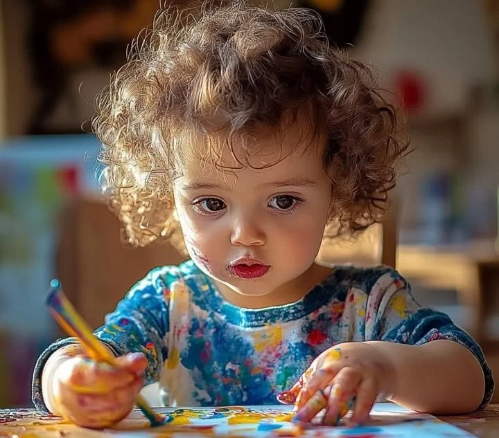 Fireworks Straw Painting