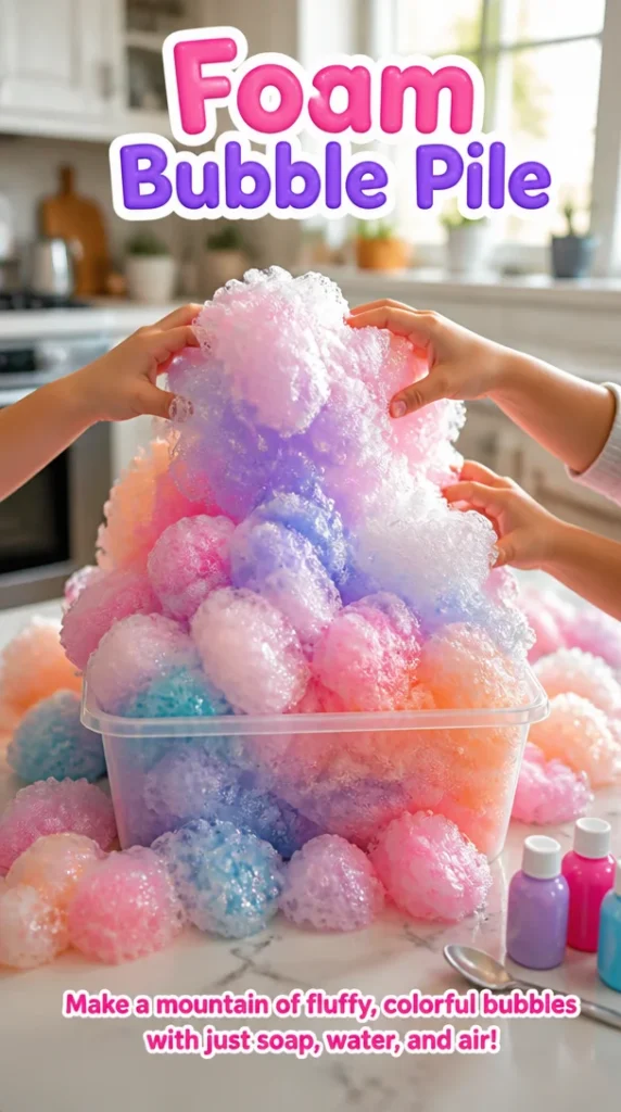 High-quality foam bubble pile for comfortable cushioning solutions