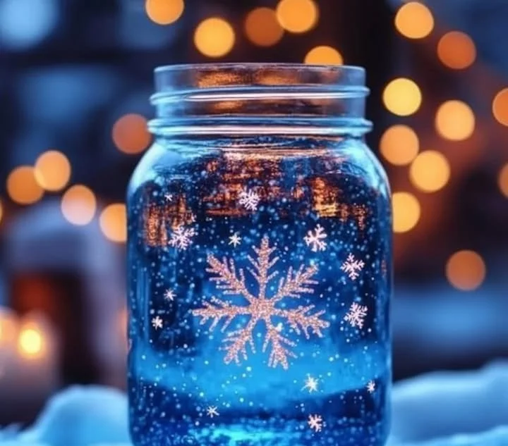 Glitter Snow Jar
