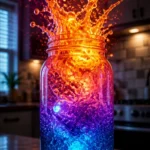 Glow Bubble Explosion in a Jar