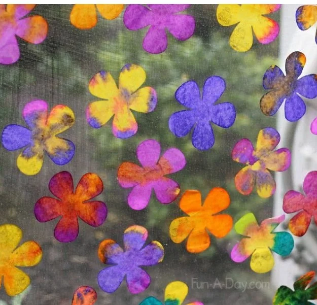Gorgeous Coffee Filter Flowers Art Project