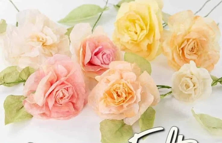 How to Make Coffee Filter Flowers with Acrylic Paint - 5 Minutes for Mom
