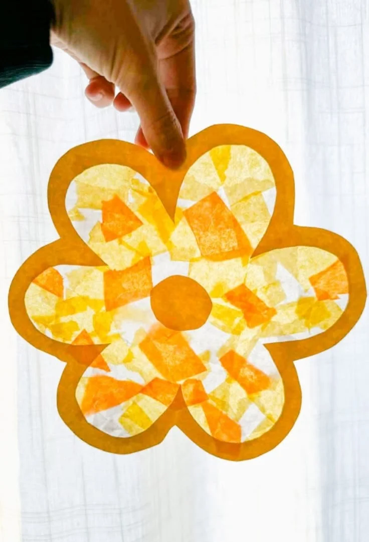 How to Make Flower Suncatchers (Free Template)