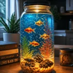 Mason Jar Aquarium Lamp