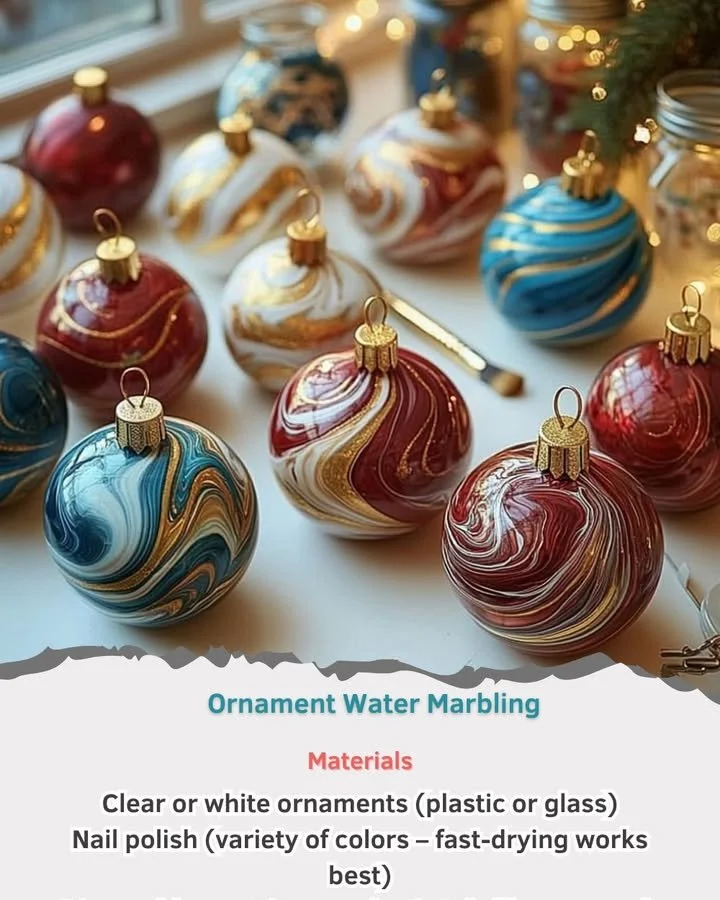 Ornament Water Marbling