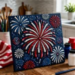 Puffy Painted Fireworks