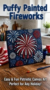 Puffy Painted Fireworks