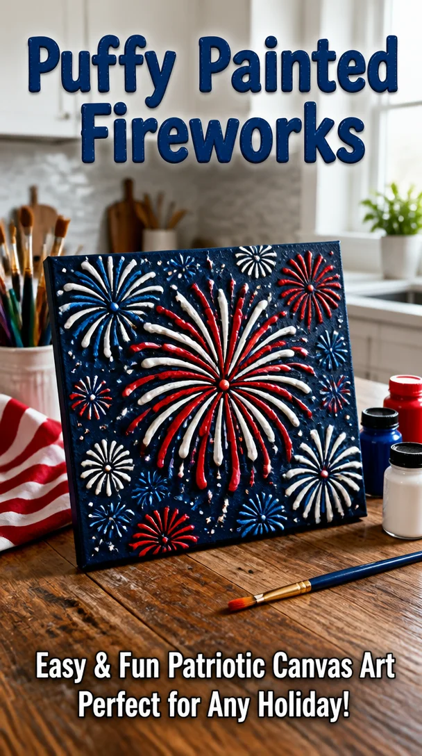 Puffy Painted Fireworks