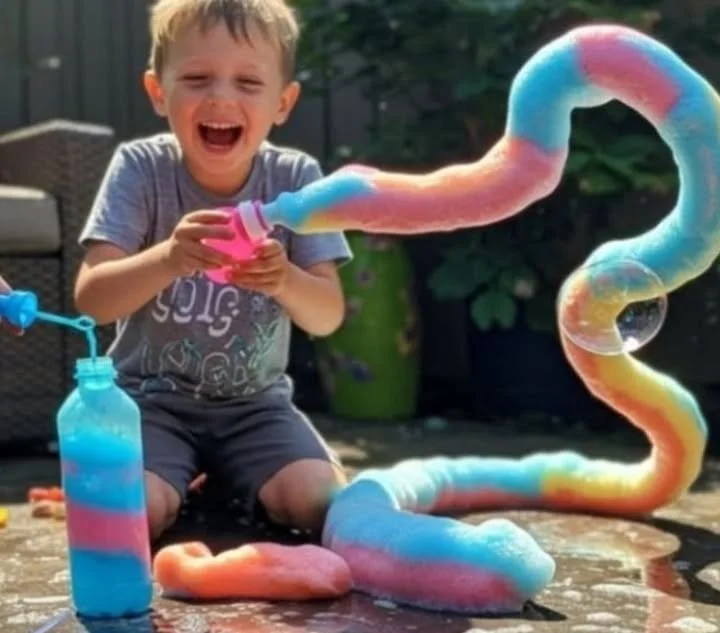 Rainbow Bubble Snakes