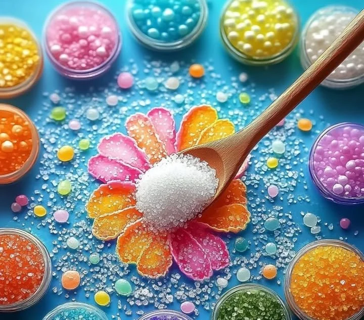 Salt Painting Flowers