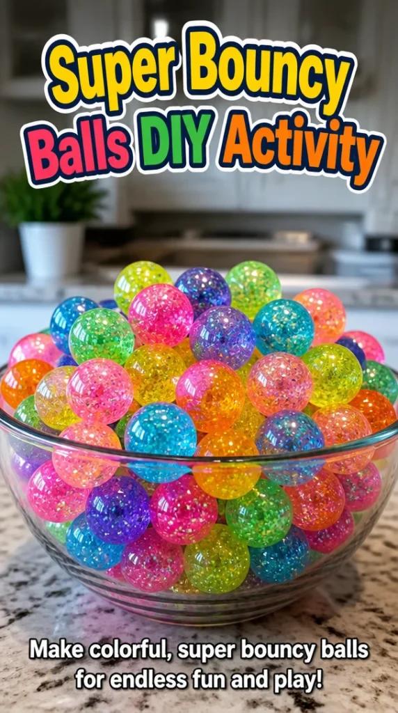 DIY super bouncy balls activity kit for kids