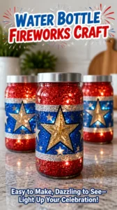 Water Bottle Fireworks Craft