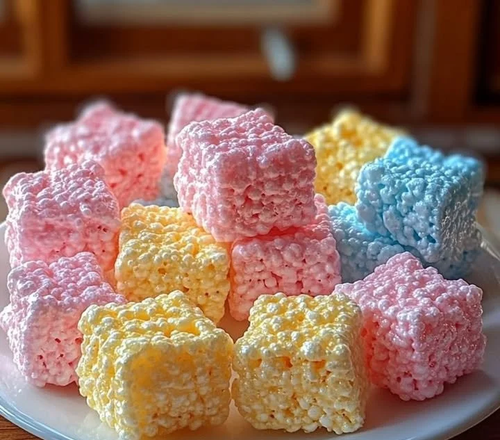 Yummy Peeps Rice Krispies Treats
