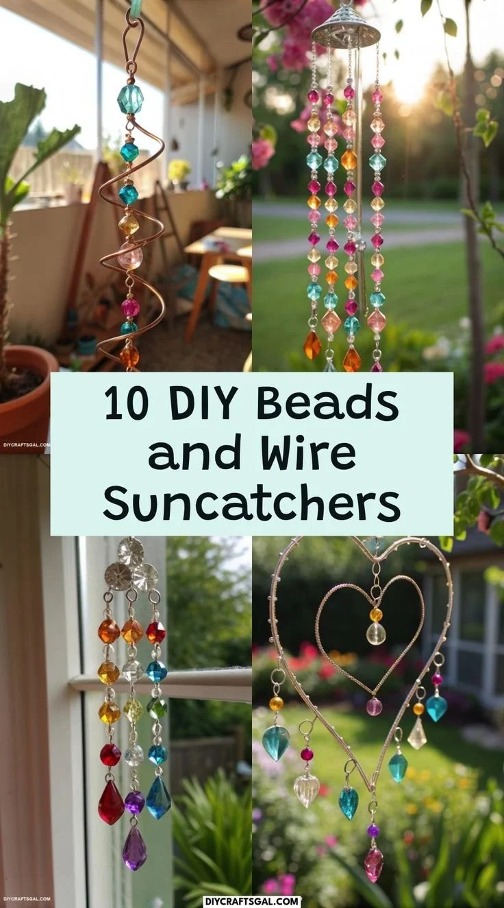 10 DIY Beads and Wire Suncatcher Ideas