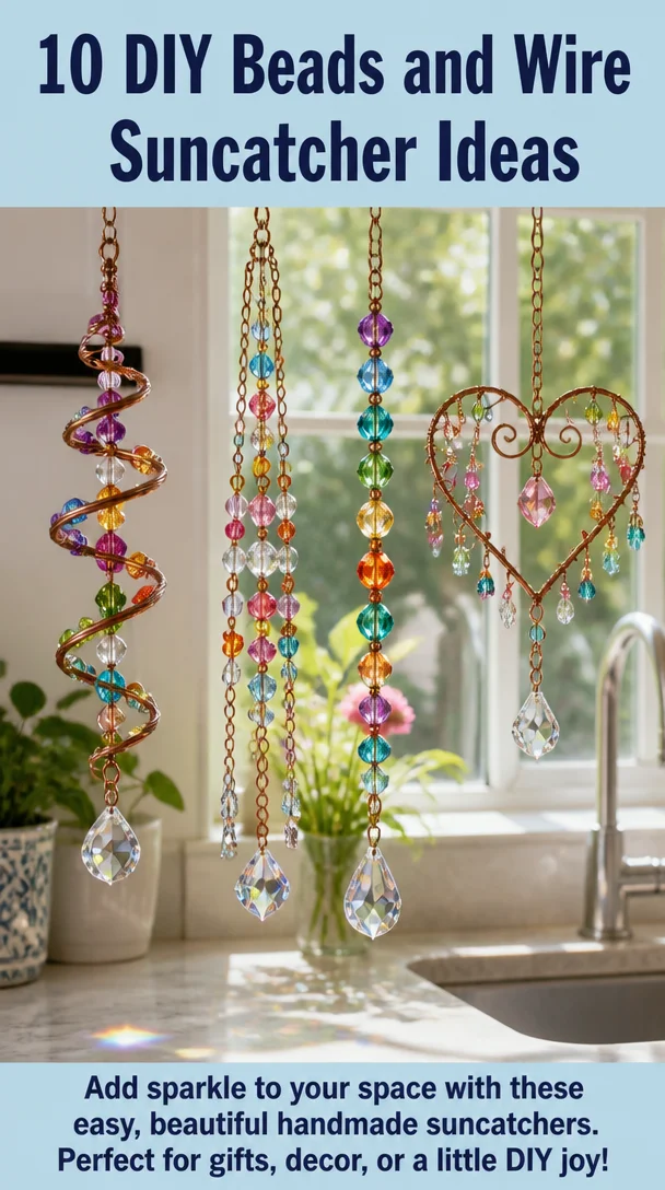10 DIY Beads and Wire Suncatcher Ideas