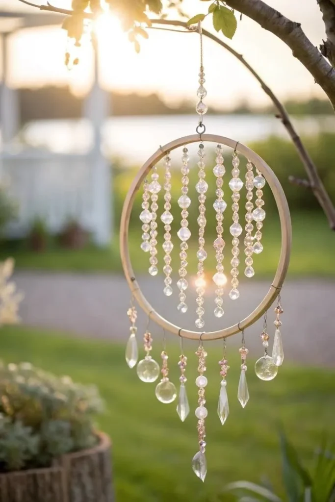 Creative DIY Sunwalkers crafted with colorful glass beads.