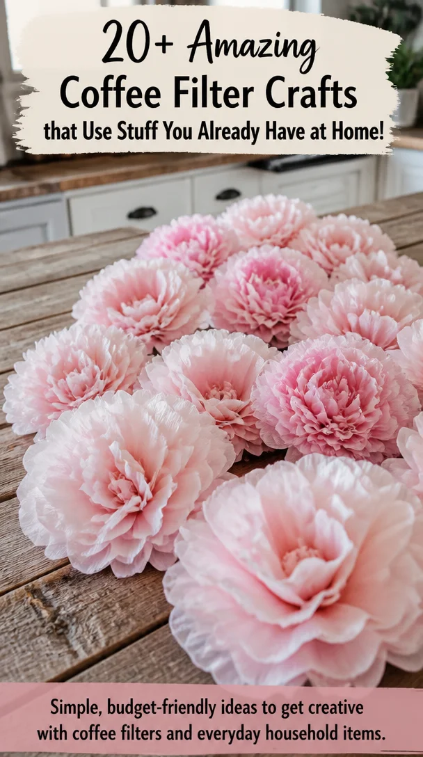 20+ Amazing Coffee Filter Crafts that Use Stuff You Already Have at Home!
