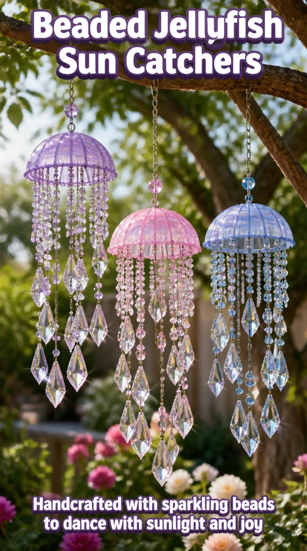 Beaded Jellyfish Sun Catchers