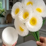 Beautiful Giant Flowers from Coffee Filters & Cupcake Liners