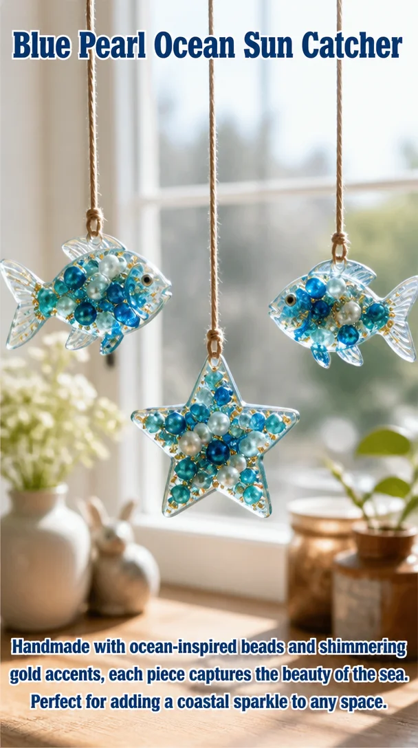 Blue Pearl Ocean Sun Catcher