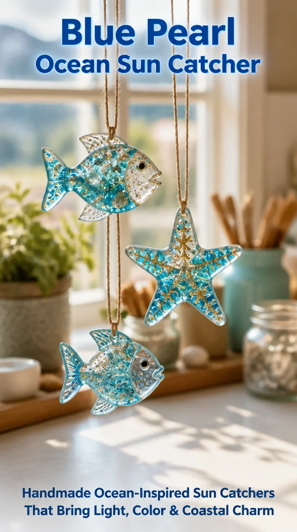 Blue Pearl Ocean Sun Catcher